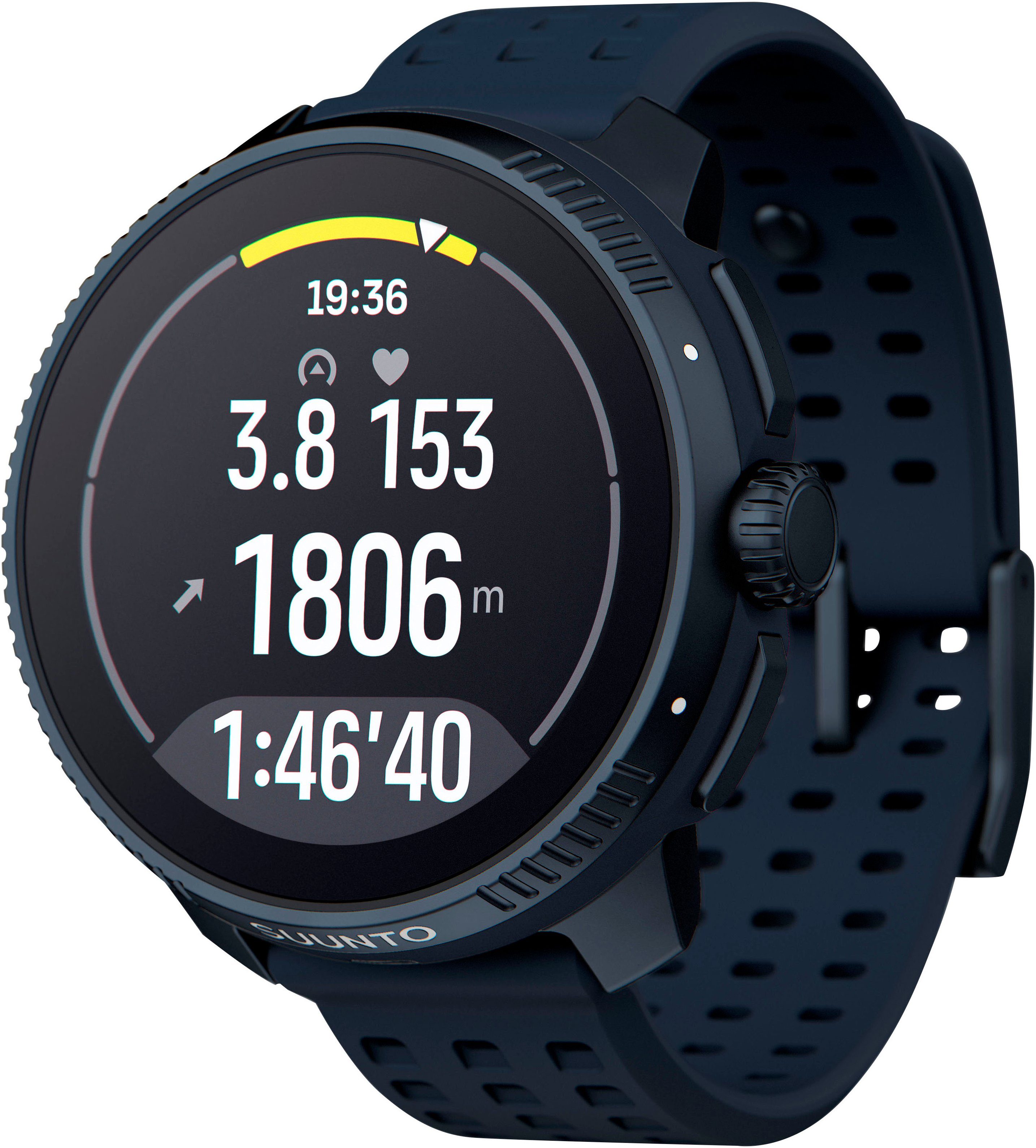 Suunto Race Edelstahl Smartwatch (3,63 cm/1,43 Zoll, Wear OS by Google)