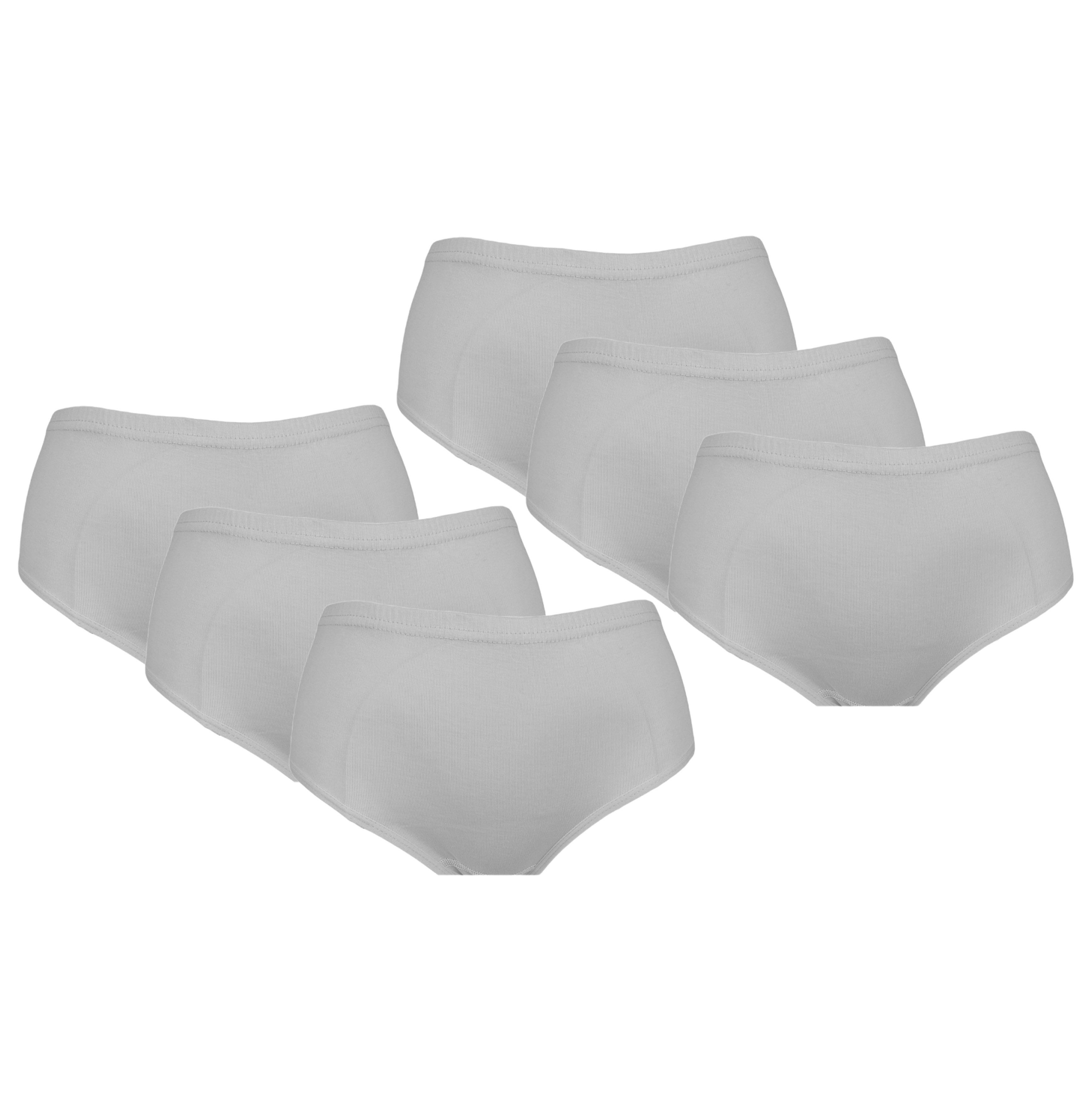 erdem iç giyim Bikinislip 6er-Pack Damenunterwäsche, nahtlos, Baumwolle, atmungsaktiv, S-3XL