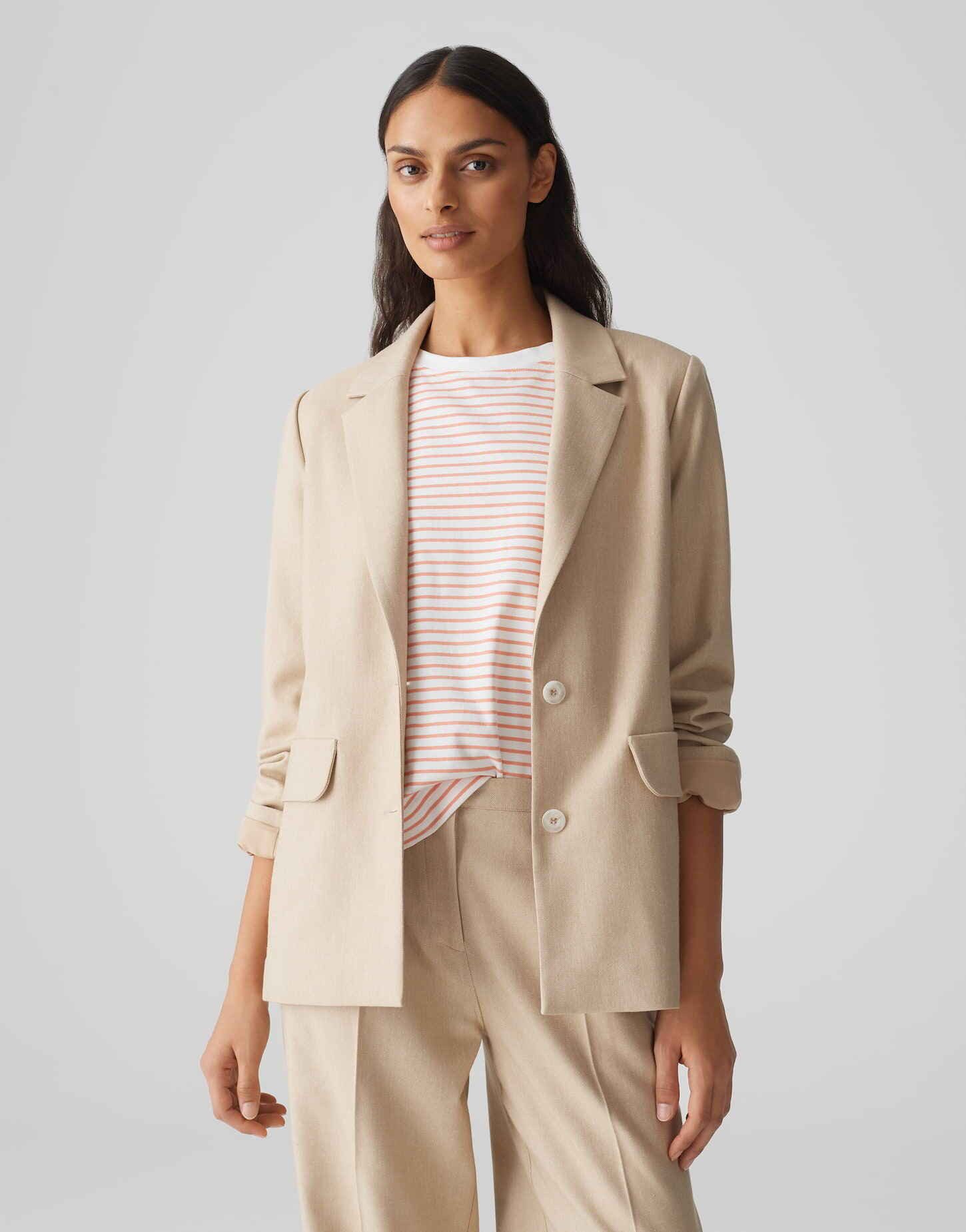 OPUS Jackenblazer JAOMI Regular mit Leinen günstig online kaufen