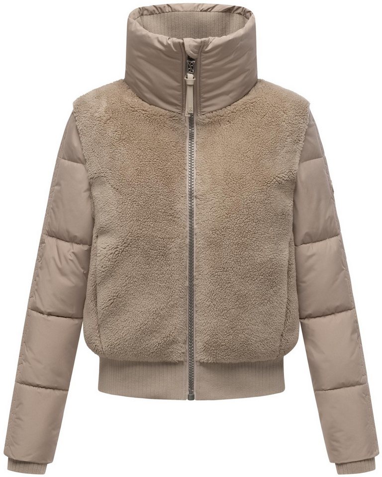 Navahoo Plüschjacke Teddyzone 14 Teddy-Fleece Jacke mit hohem Kragen