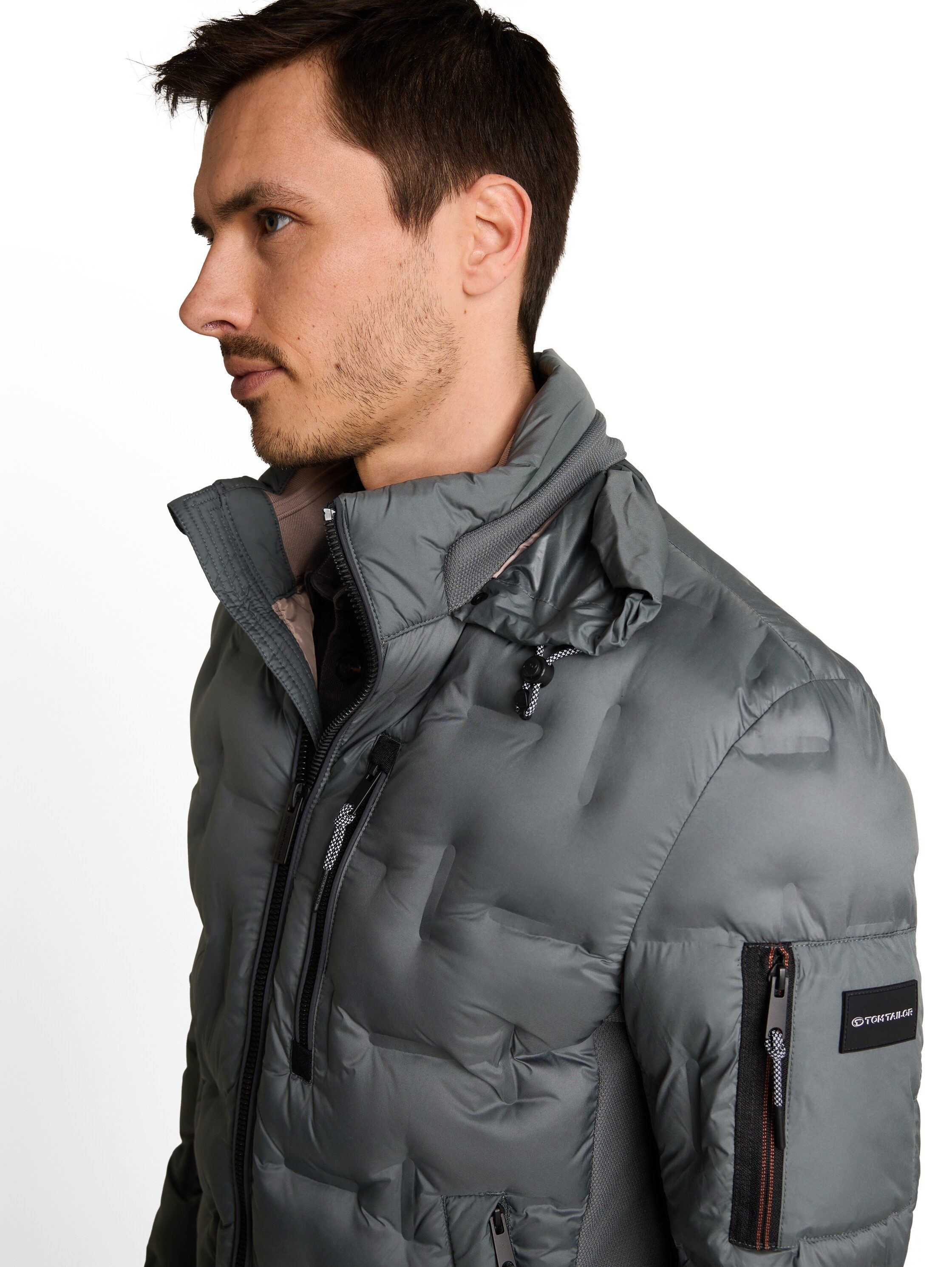 TOM TAILOR Steppjacke mit Stehkragen udn Reißverschluss