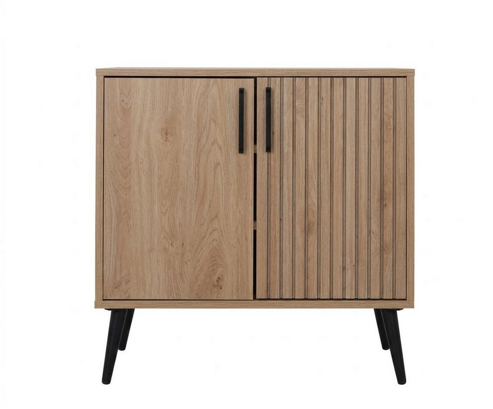 JVmoebel Wohnwand Kleiner brauner Holzschrank Kommode Wohnzimmermöbel modern, Made in Europa, Schrankwand, Anbauwand