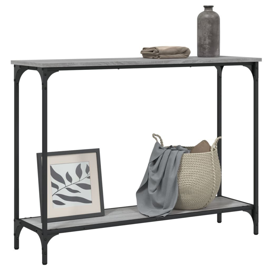 vidaXL Beistelltisch Konsolentisch Grau Sonoma 101x30,5x75 günstig online kaufen