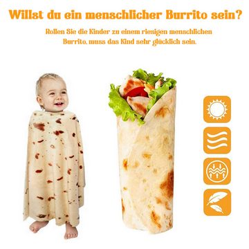 Wohndecke Babydecke Wohndecke Tortilla-Decke Flanell warm gemütlich 90CM, Avisto, Hergestellt aus hochwertigem 11 Unzen superweichem Oberstoff