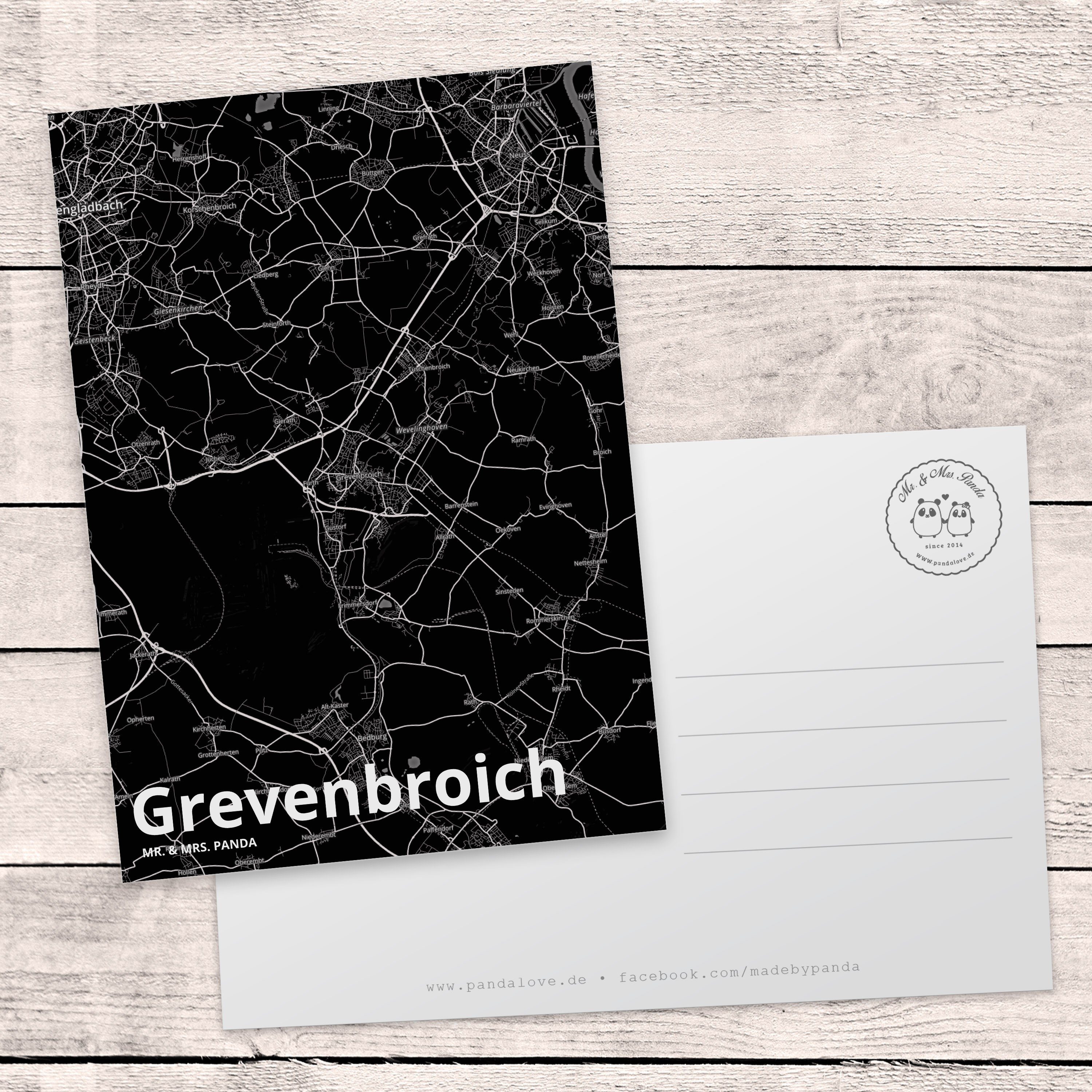 Mr. & - Geschenk, Einladung, Mrs. Grevenbroich Dankeskarte, Panda Gru Einladungskarte, Postkarte