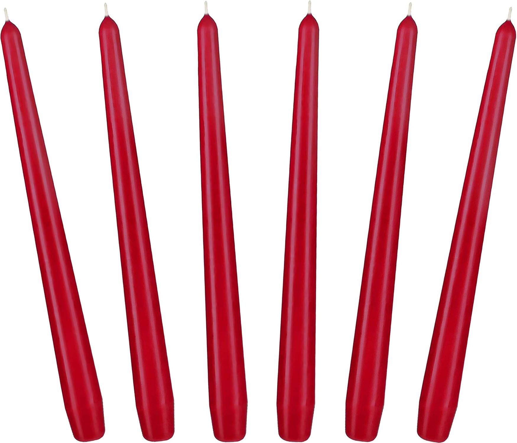 BRUBAKER Spitzkerze für Kerzenständer und Kerzenhalter - (Leuchterkerzen Set, 6-tlg), lange, tropffreie Deko Kerzen mit langer Brenndauer