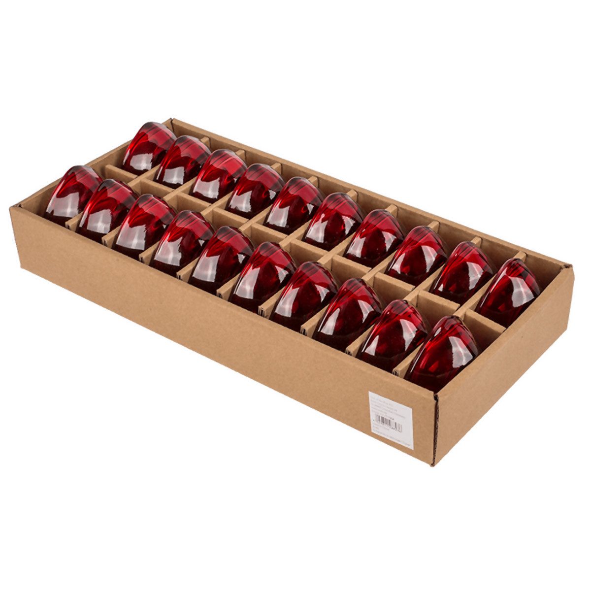 Out of the Blue Teelichthalter Roter Glas-Teelichthalter, Herz, ca. 8 x 8 c günstig online kaufen