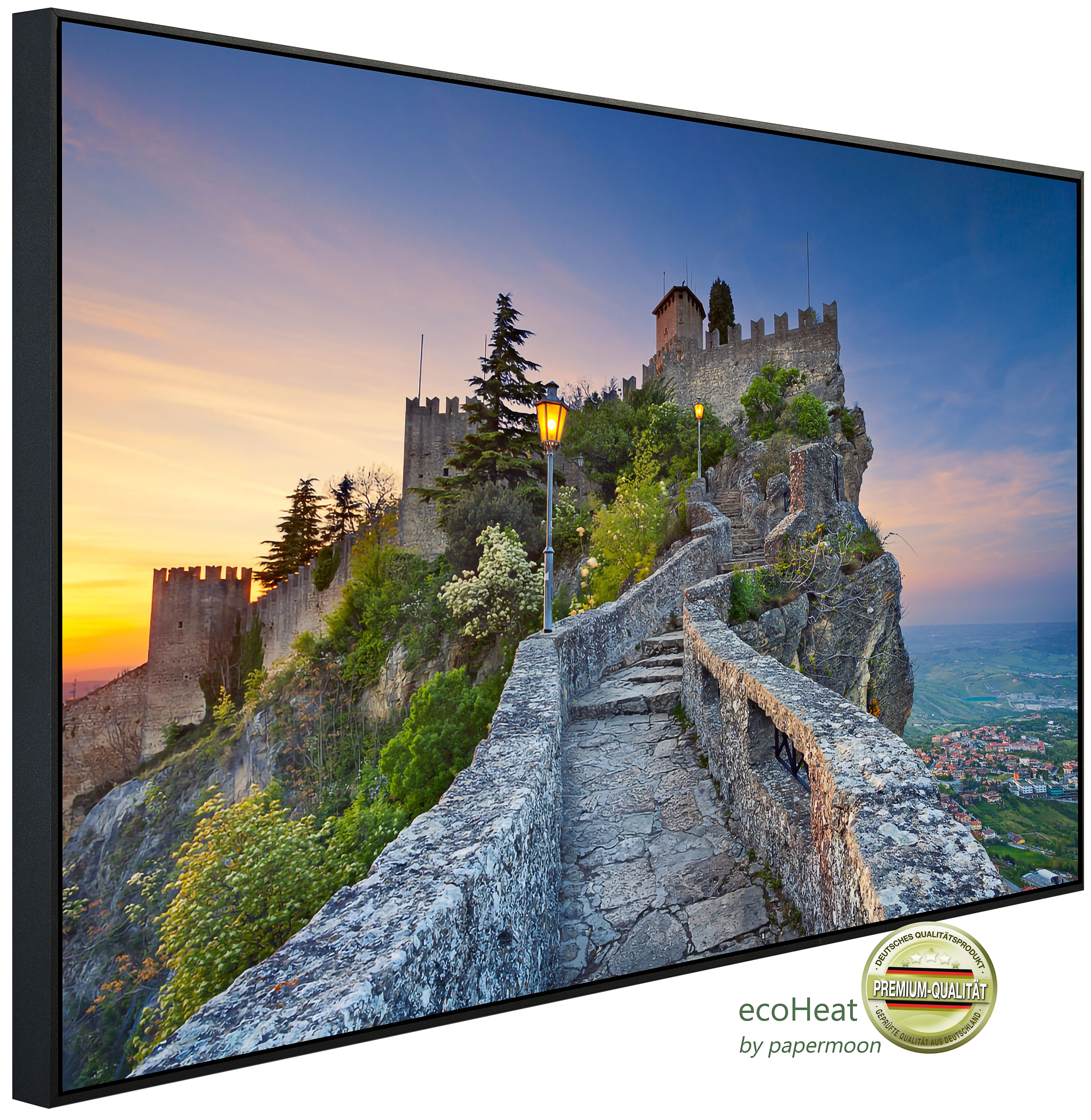 Papermoon Infrarotheizung INFRAROT-BILD-HEIZUNG, Burgmauer, TÜV-Rheinland/GS zertifiziert, angenehme Strahlungswärme