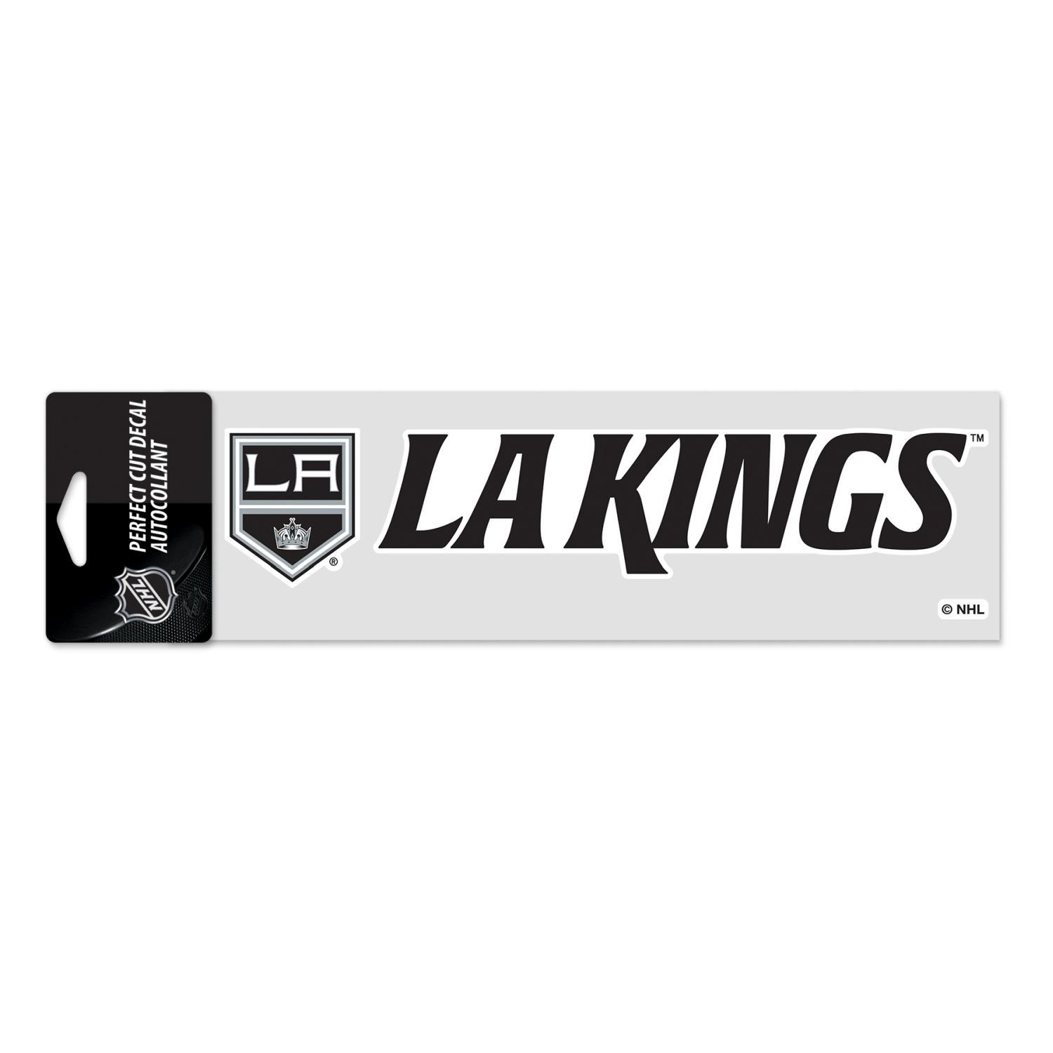 NHL WinCraft Perfect Wanddekoobjekt 8x25cm Kings Angeles Los Aufkleber Cut