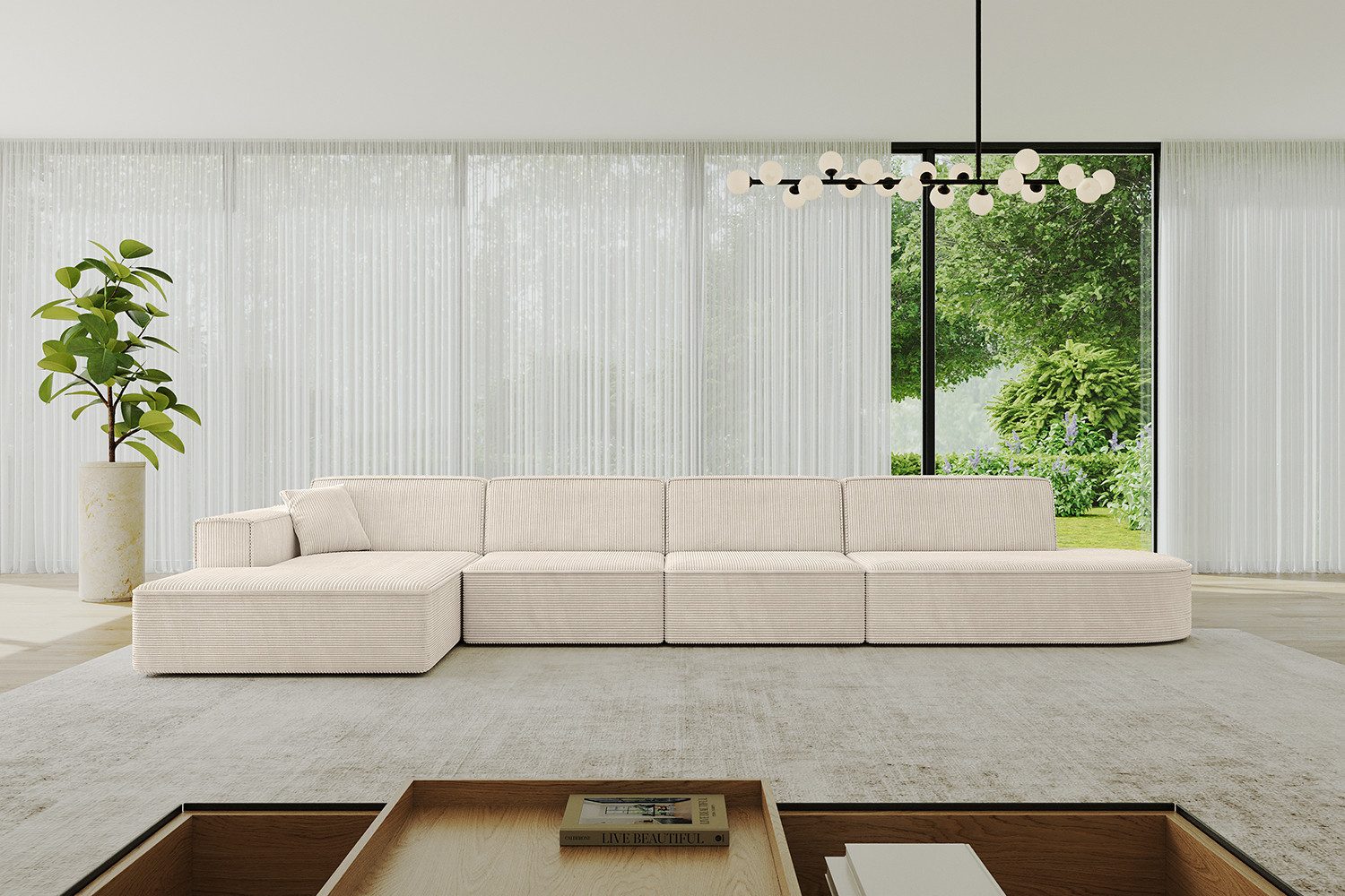 ALTDECOR Ecksofa IREA-L3-v4, Sofa Praktische Bequeme Funktionsecke Couch L-Form Eckcouch, Corner Sofa L-Form Vielseitige Sofa Wohnlandschaft Wohnzimmer