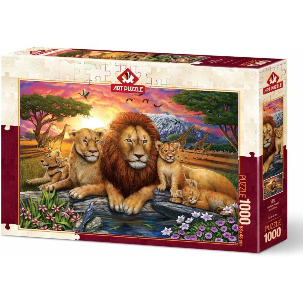 ART PUZZLE Puzzle Puzzle Löwenfamilie 1000 Teile, Puzzleteile