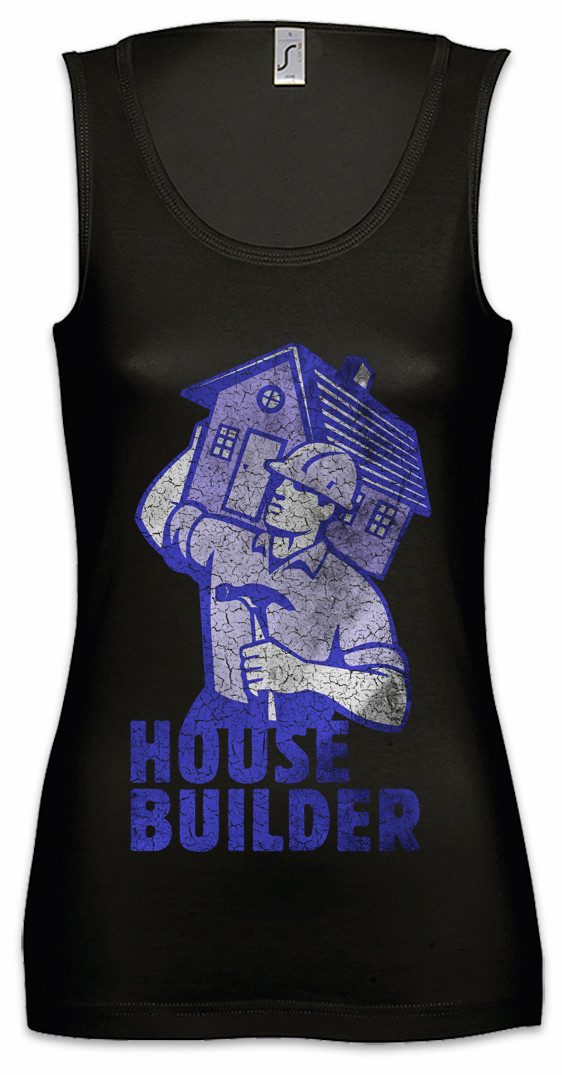 Tanktop House Builder II Ärmelloses Damen T-Shirt Handwerker Maurer Mason