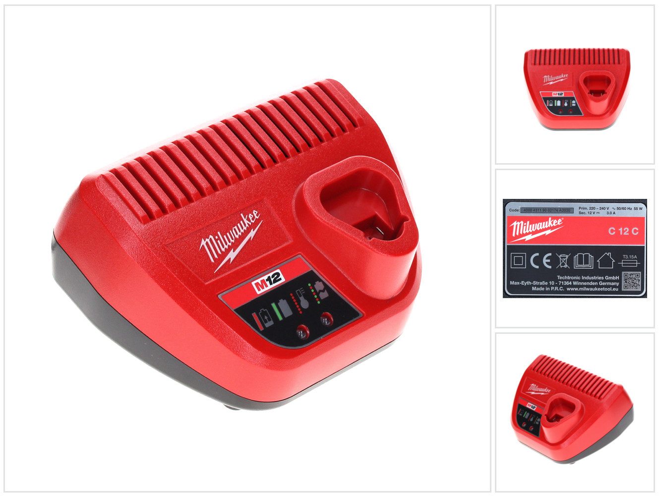 M12- C12C Ladegerät 12V Li-Ion Akkus (4932352000) Schnelllade-Gerät