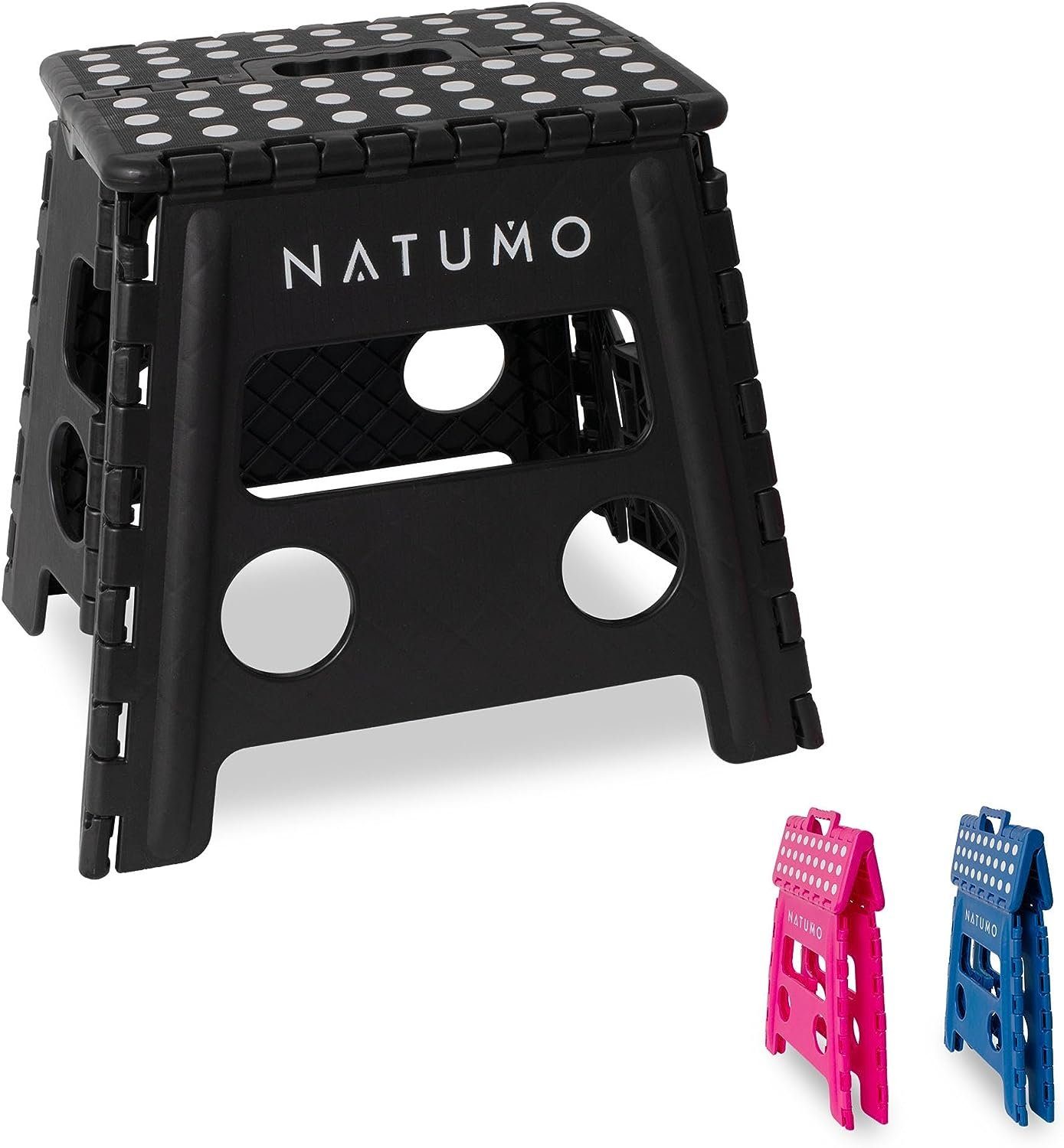 Tritthocker NATUMO® XL Tritthocker Kinder + Erwachsene, Klapphocker faltbar, Leich