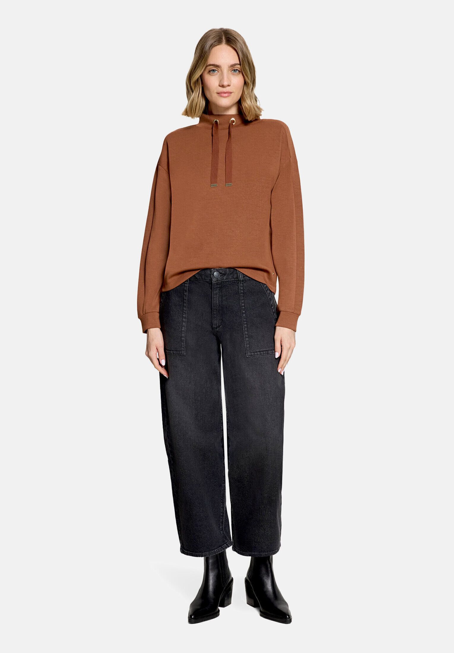 Betty&Co Sweatshirt Damen mit Stehkragen