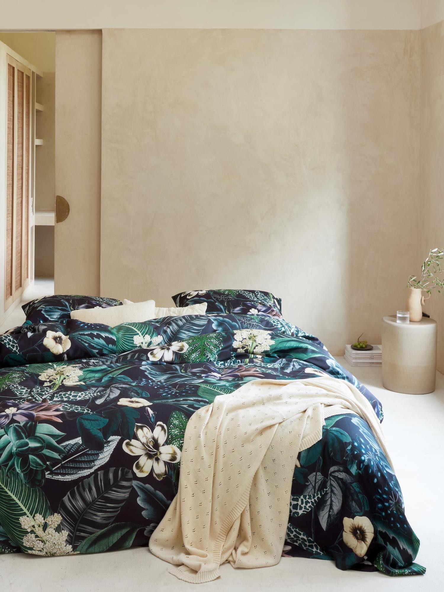 Plaid Knitted Ajour, Essenza, aus Bio-Baumwolle