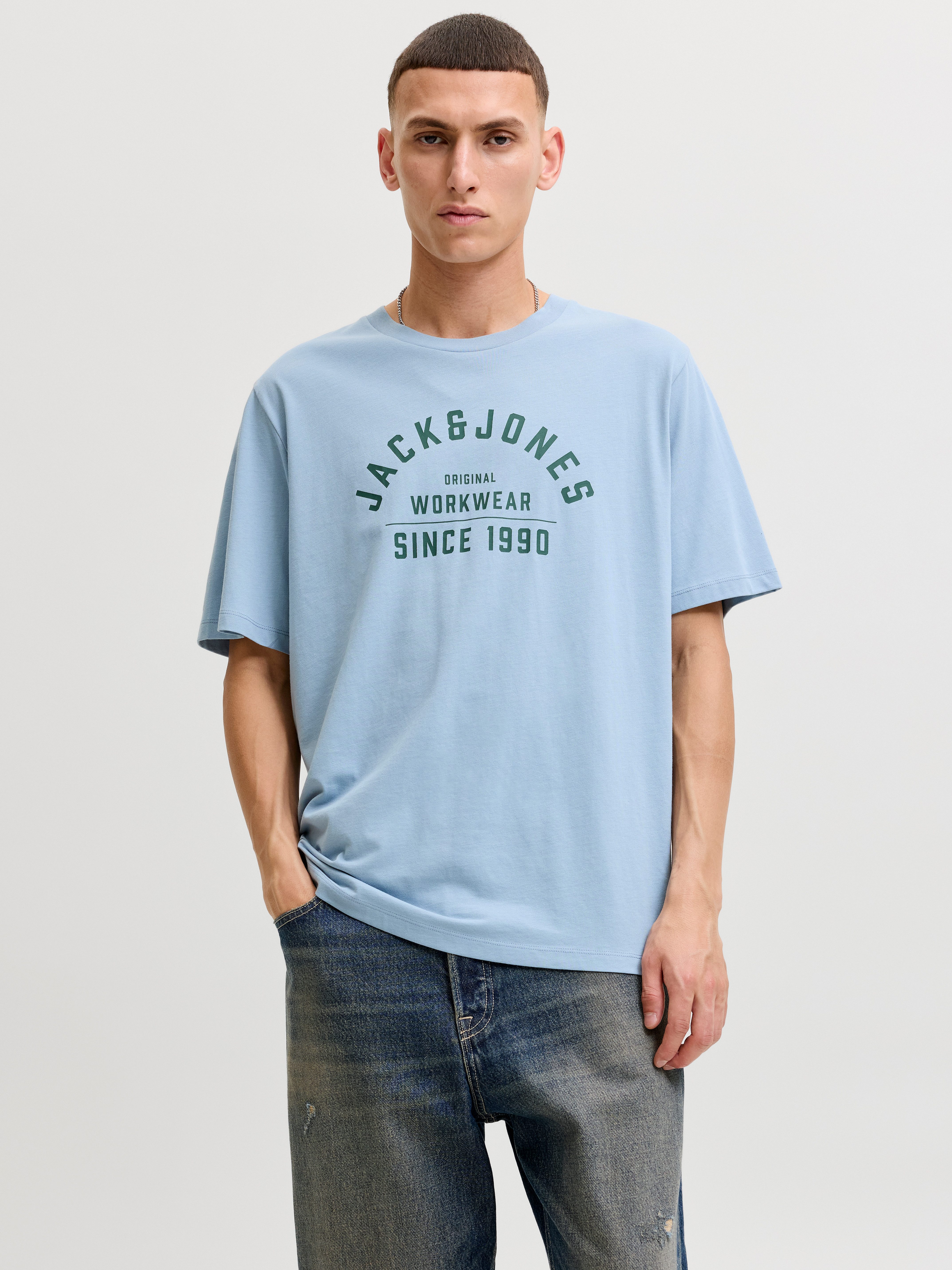 Jack & Jones Rundhalsshirt JPRBLUTHOR SS TEE FST Baumwolle, regular fit