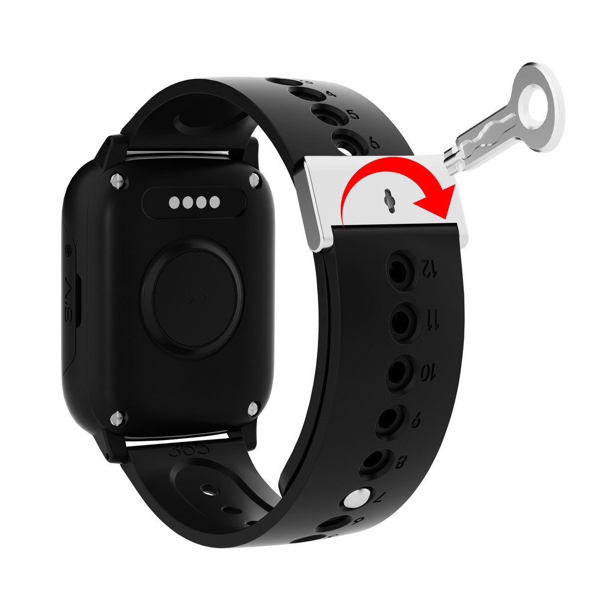 NikuTRAX Uhrenarmband Demenz-Uhrenarmband mit Sicherheitsverschluss 20mm günstig online kaufen