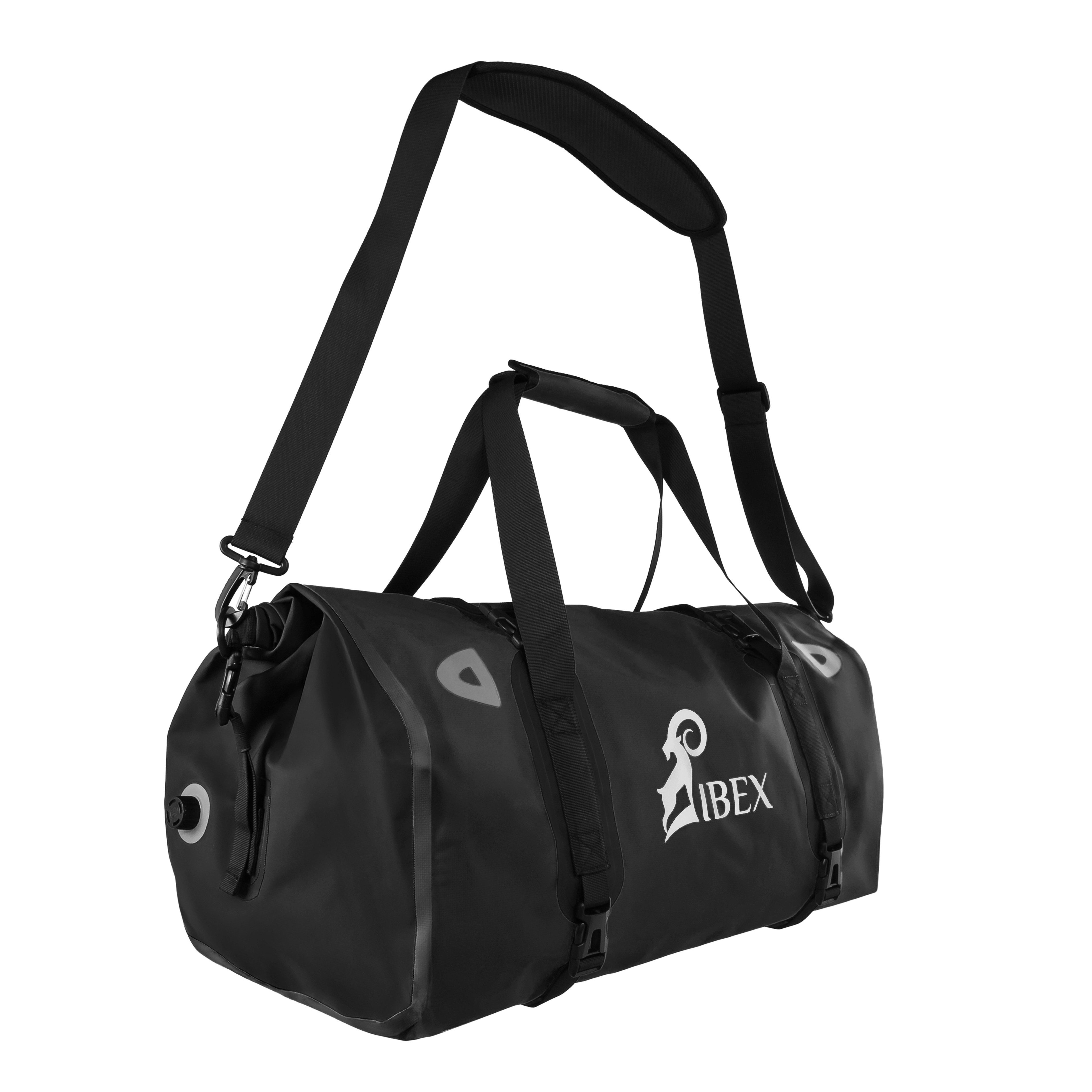 SCHNORR Rucksack Motorrad Hecktasche 55 L Schwarz - Wasserdichte Gepäckrolle