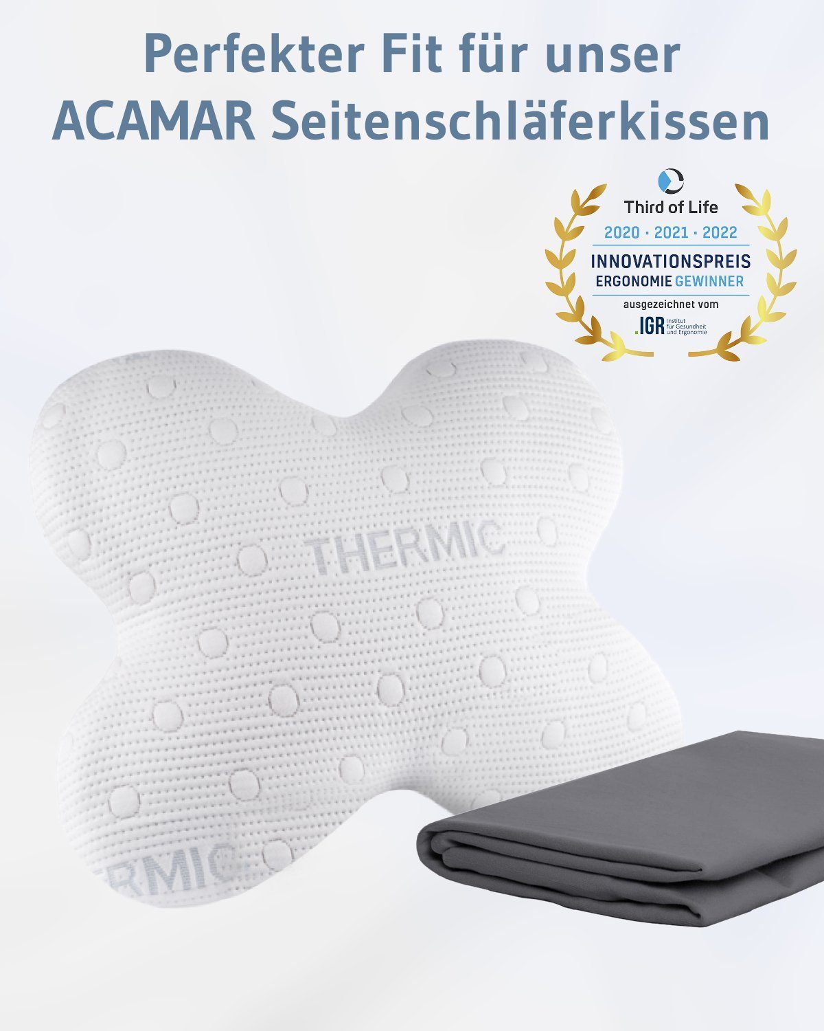 Third of Life Seitenschläferkissenbezug ACAMAR Baumwoll-Kissenbezug günstig online kaufen
