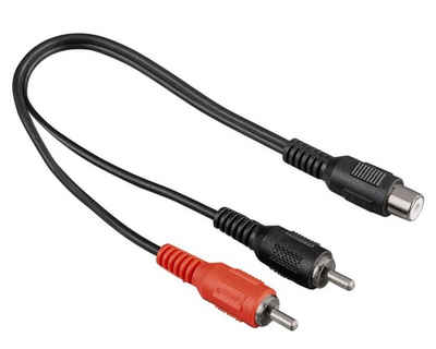 2 Adapterkabel Verteiler Audio Video Kabel Cinch Subwoofer HIFI KFZ 0,2m 20cm SE 