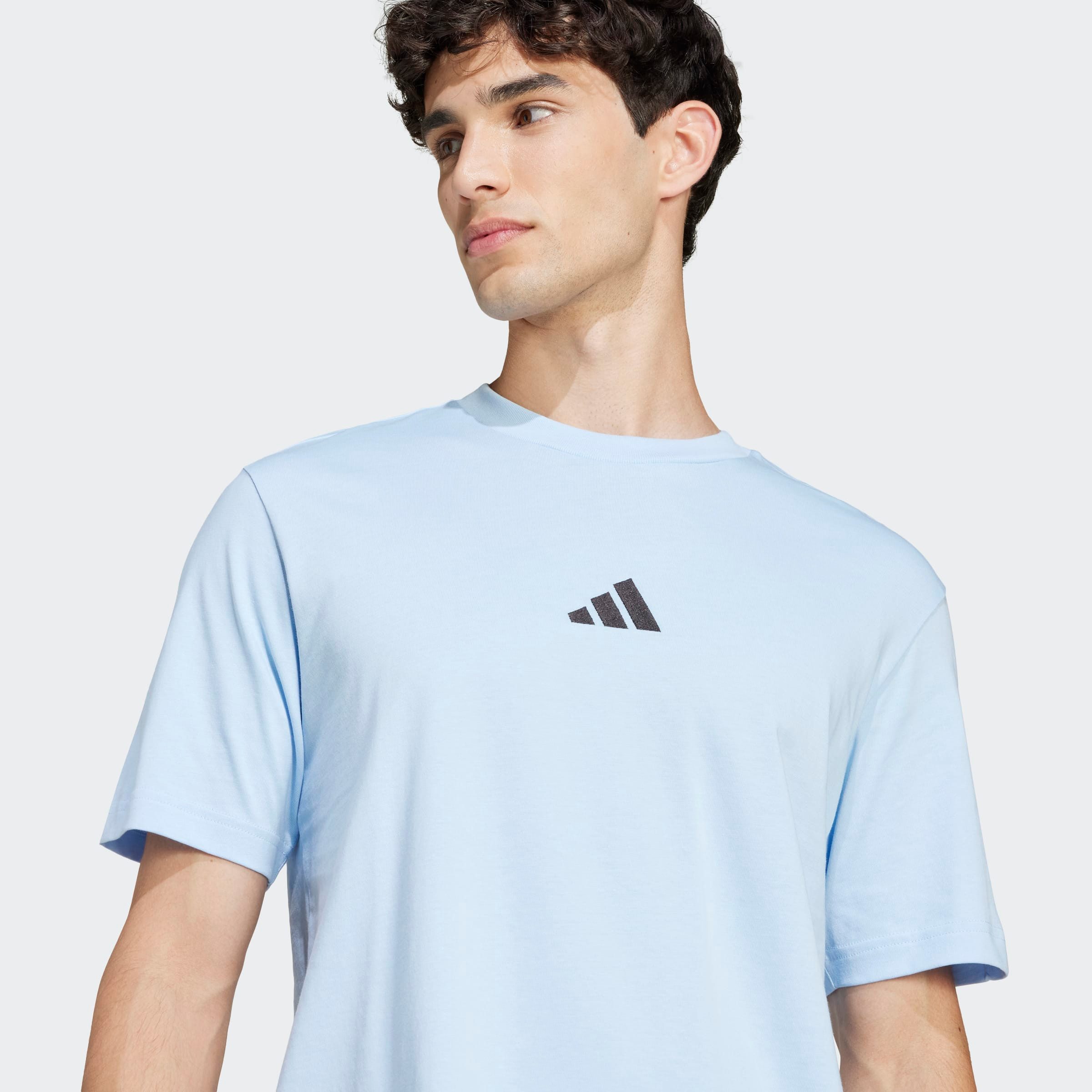 adidas Sportswear T-Shirt ESSENTIALS SMALL LOGO SINGLE JERSEY sportliches Kurzarmshirt, mit Rundhalsausschnitt – Bild 4 von 5
