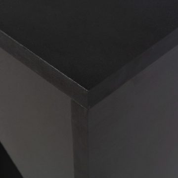 vidaXL Esstisch Bartisch mit Beweglichem Regal Schwarz 138x39x110 cm (1-St)
