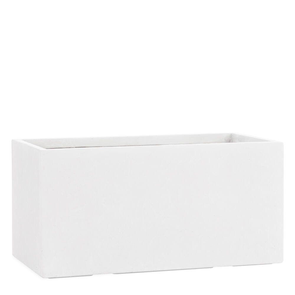 Pflanzwerk® Pflanzkübel TUB Premium Fiberglas Blumenkübel Frostbeständig mit Lotus-Effekt, Fiberglas - Handgefertigt - Rechteckig - Frostbeständig