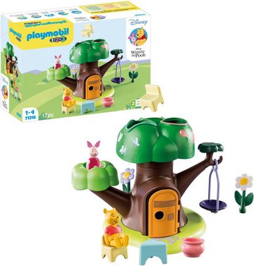 Playmobil® Konstruktions-Spielset Winnies & Ferkels Baumhaus (71316), Playmobil 1-2-3, (17 St), Made in Europe