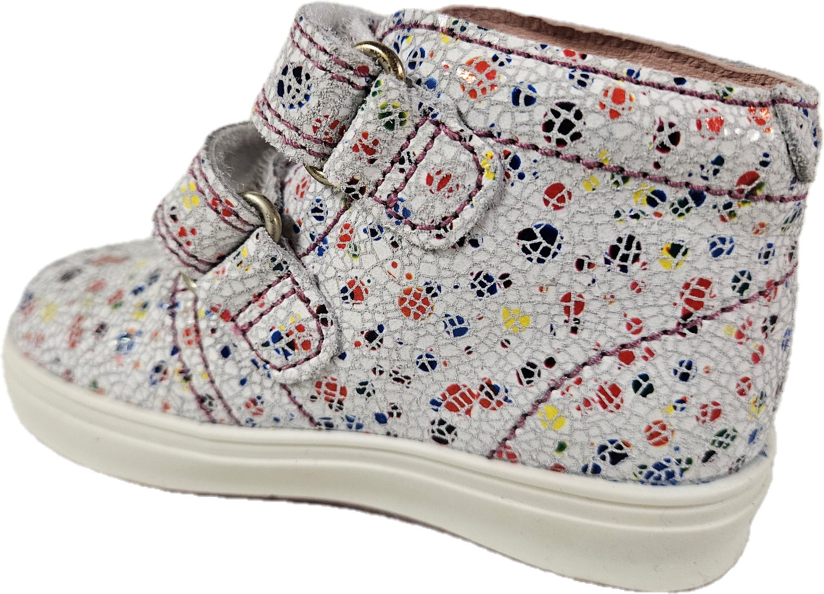 Richter Sneaker Kinderschuh Mädchen 0933 342 Lederschuh Klettverschluß Lauflernschuh aus echtem Leder