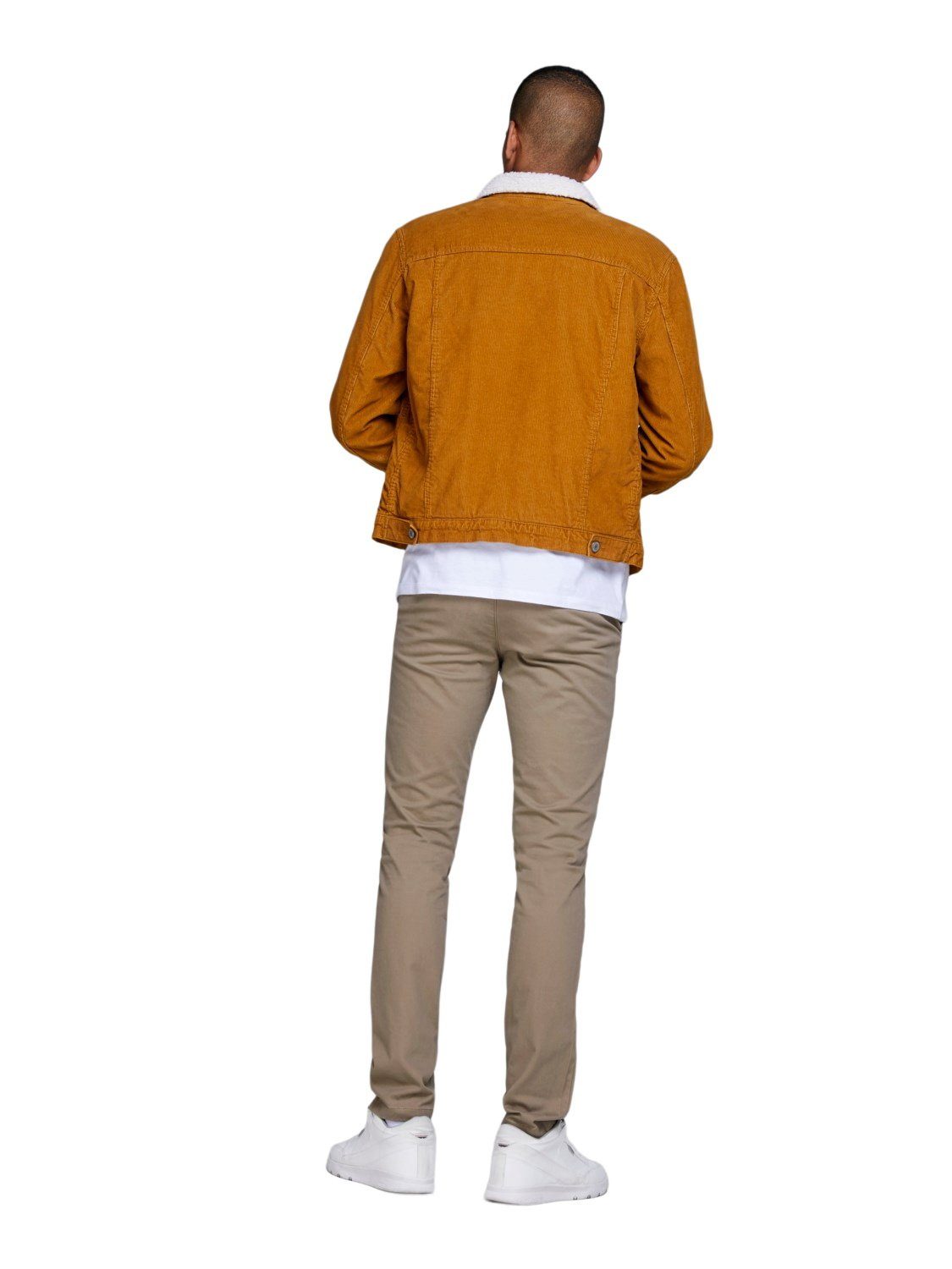 Jack & Jones Herren Chino Hose JPSTMARCO JJBOWIE - Slim Fit Beige günstig online kaufen