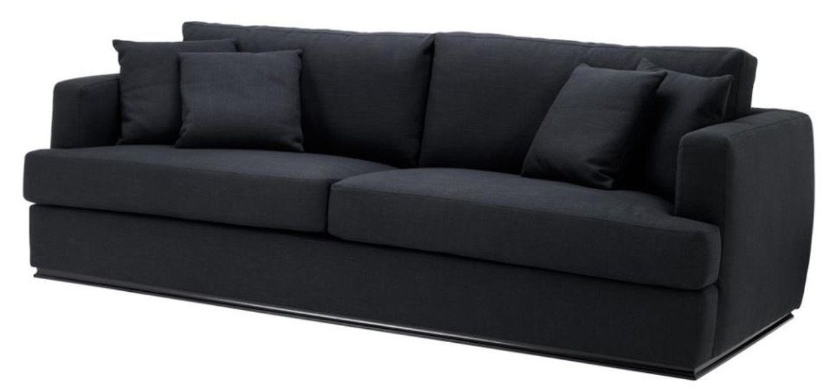 Casa Padrino Sofa Luxus Hotel Sofa Schwarz 234 x 103 x H. 86 cm - Limited Edition