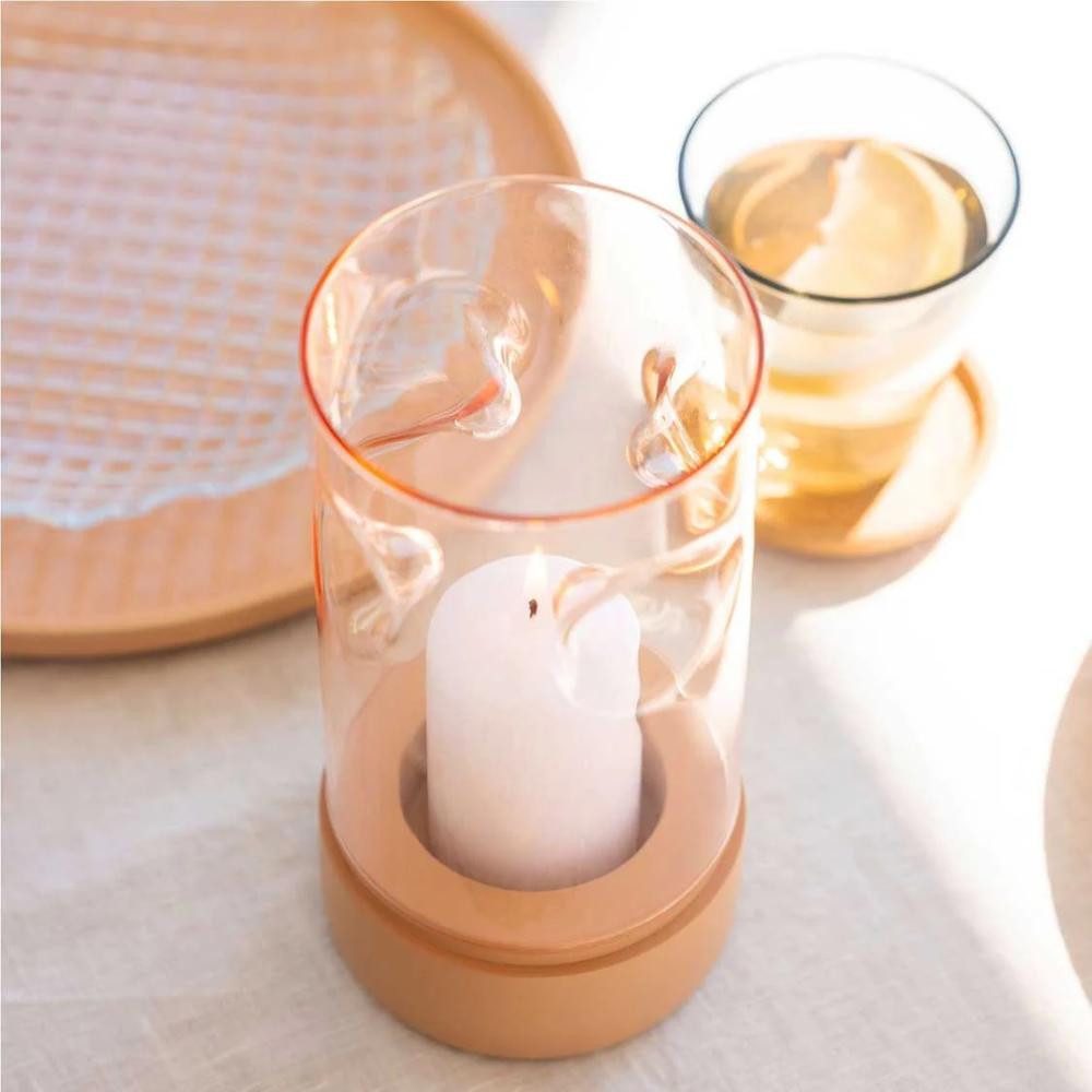 LEONARDO Kerzenhalter Leonardo Tischlicht Sole Apricot (19 cm)