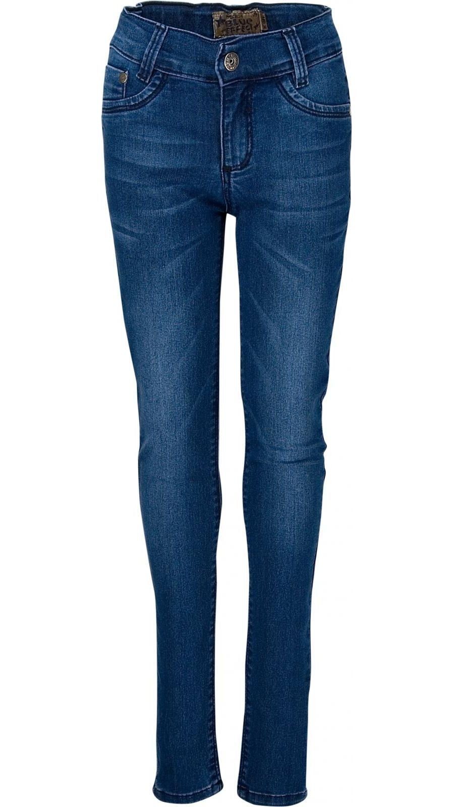 Plus-Größe black Comfort-fit-Jeans Bundweite blue Jeggings BLUE EFFECT weit