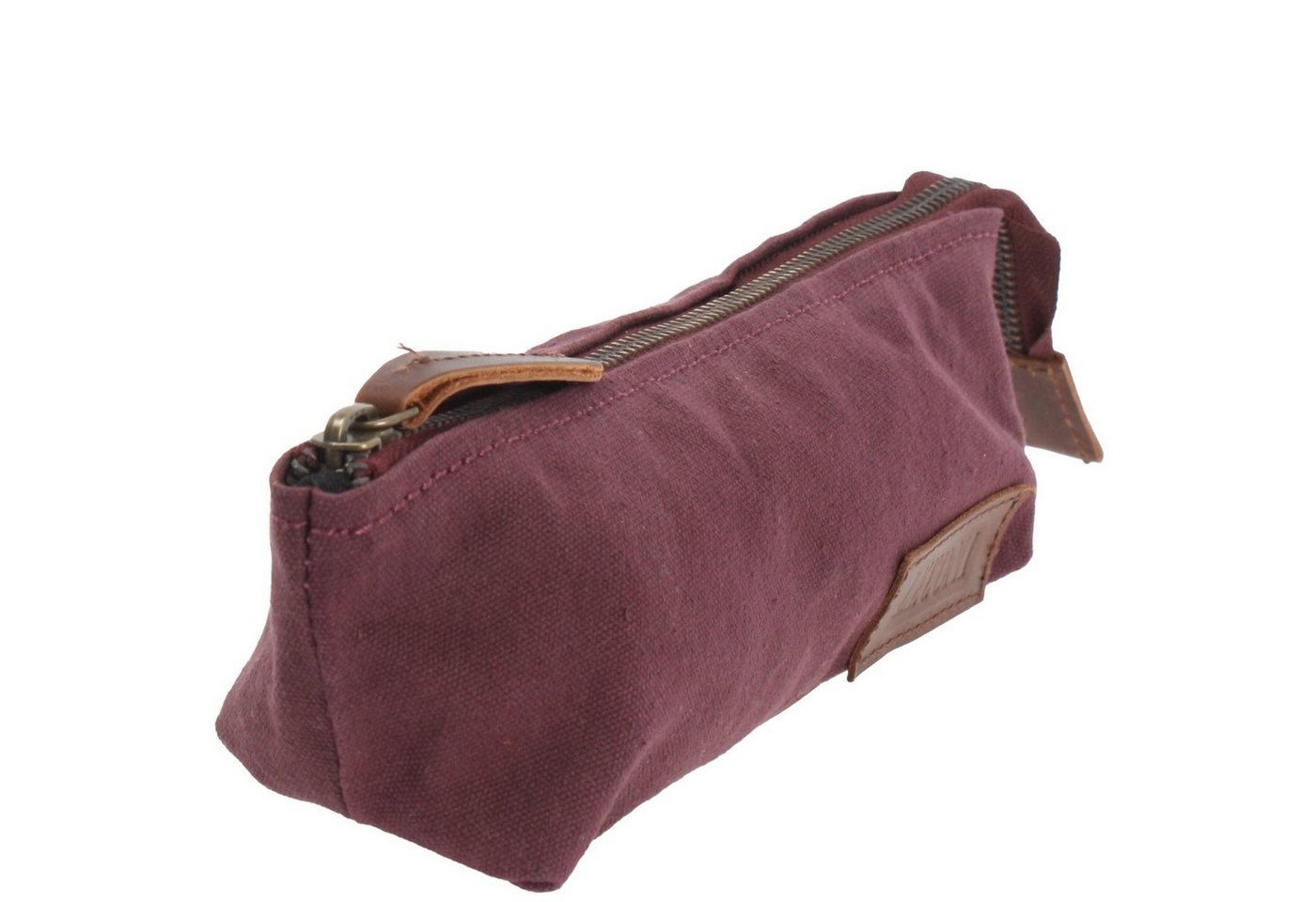 Thumbnail - LECONI Federmäppchen Stiftemappe Federtasche Stifteetui Damen Herren Canvas Leder LE9026