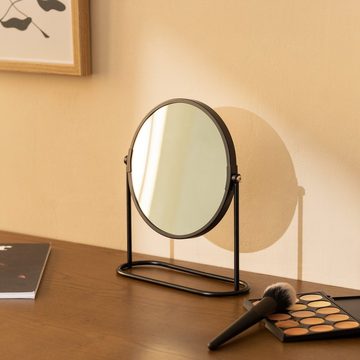 Navaris Kosmetikspiegel Kosmetikspiegel doppelseitig mit Vergrößerung - 360° Standspiegel (1-St)