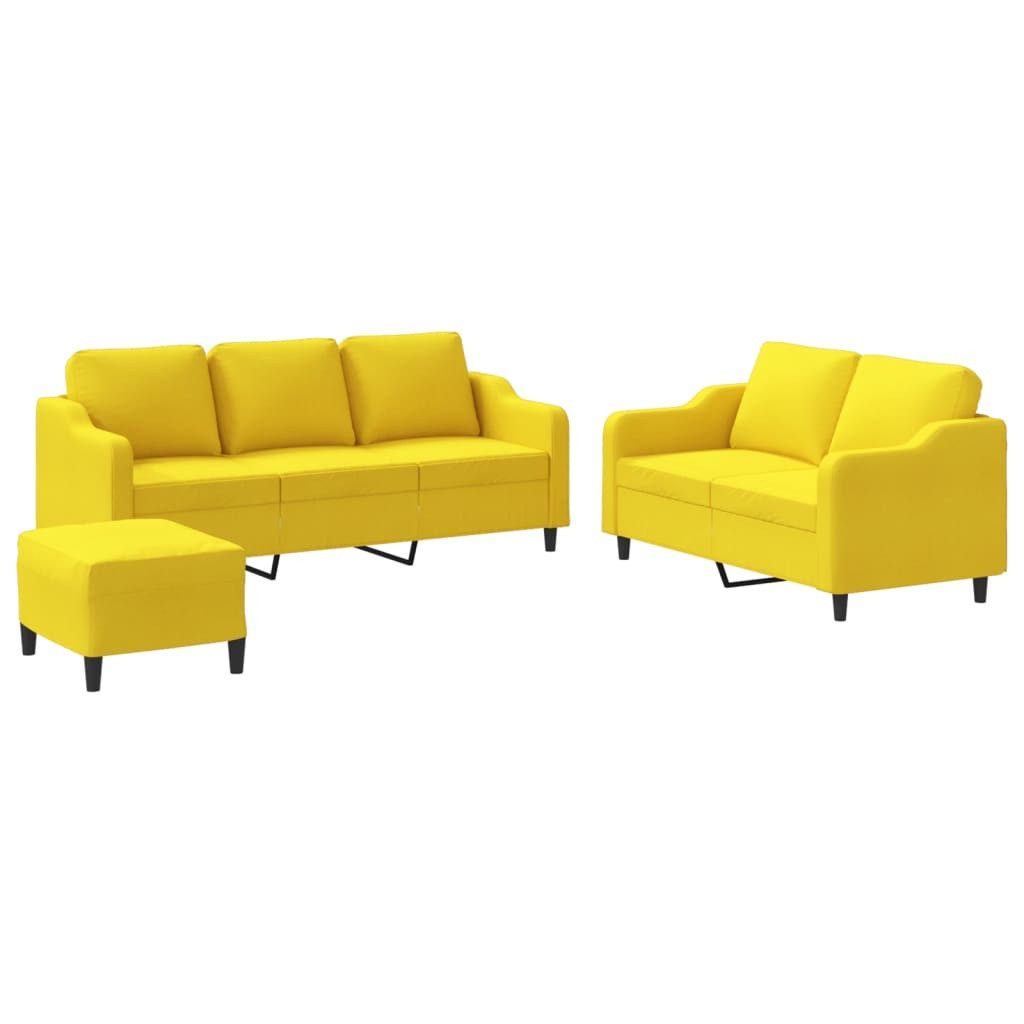 vidaXL Sofa 3-tlg. Sofagarnitur mit Kissen günstig online kaufen