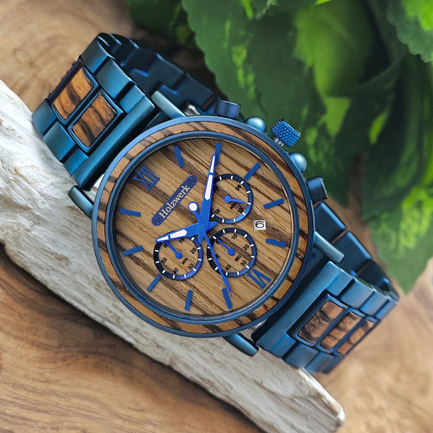 Holzwerk Chronograph Herren Designer Edelstahl & günstig online kaufen