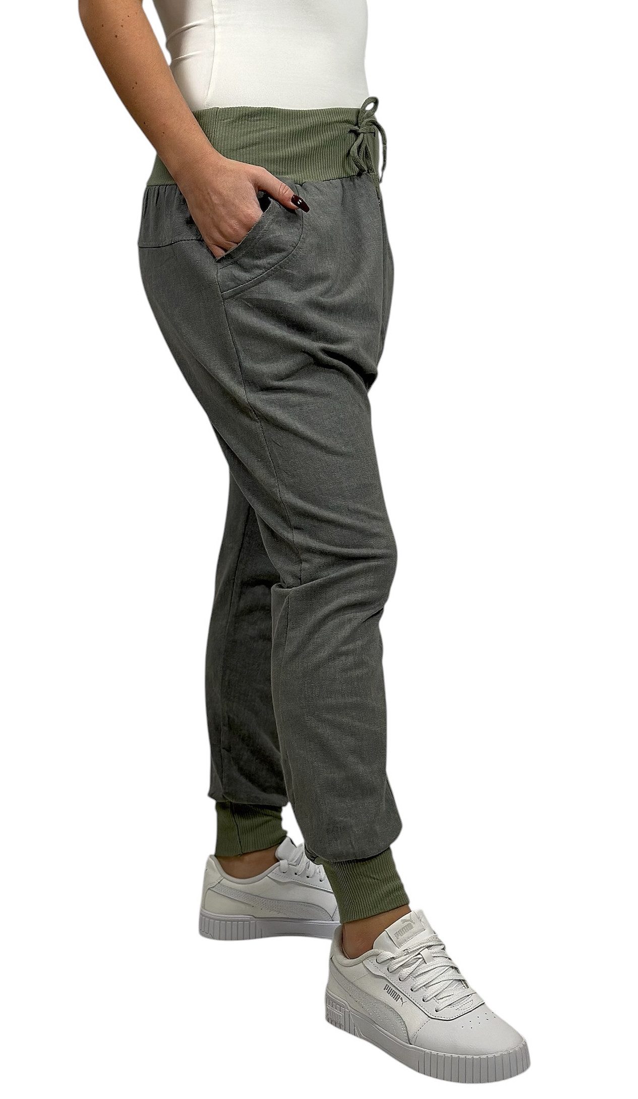 Mississhop Boyfriend-Hose Sweatpants Jogginghose Baumwolle Freizeithose günstig online kaufen