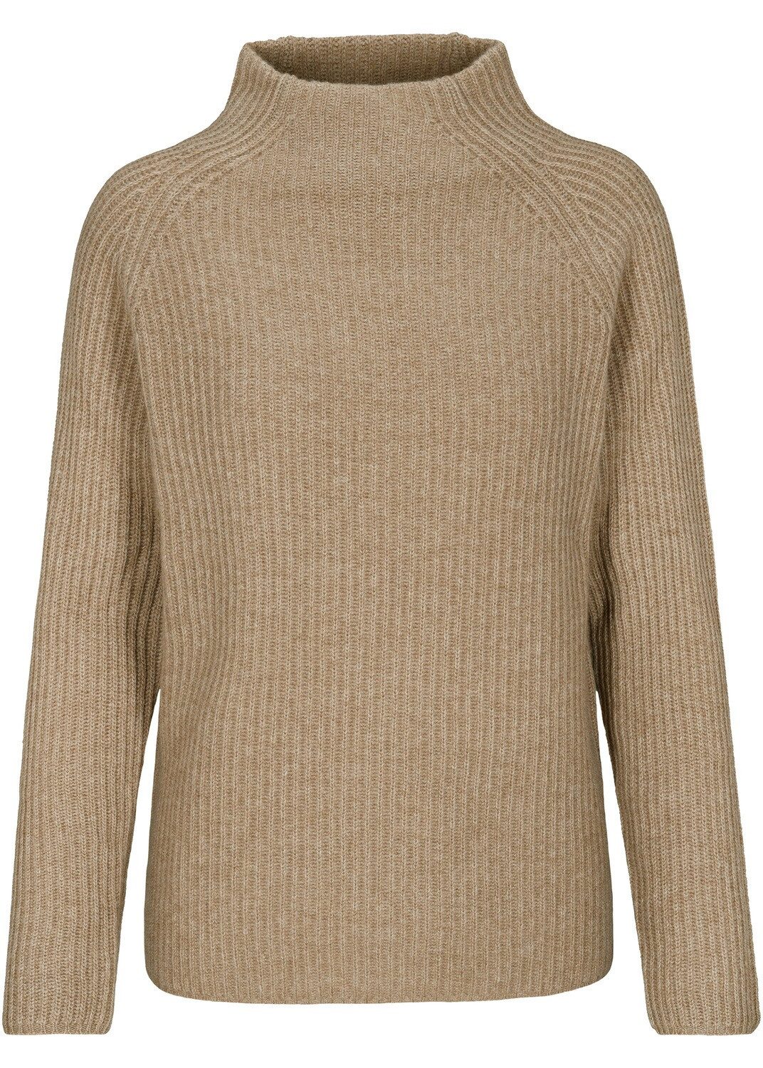 Brigitte von Schönfels Strickpullover Gerippter Kaschmir Stehkragenpullover günstig online kaufen