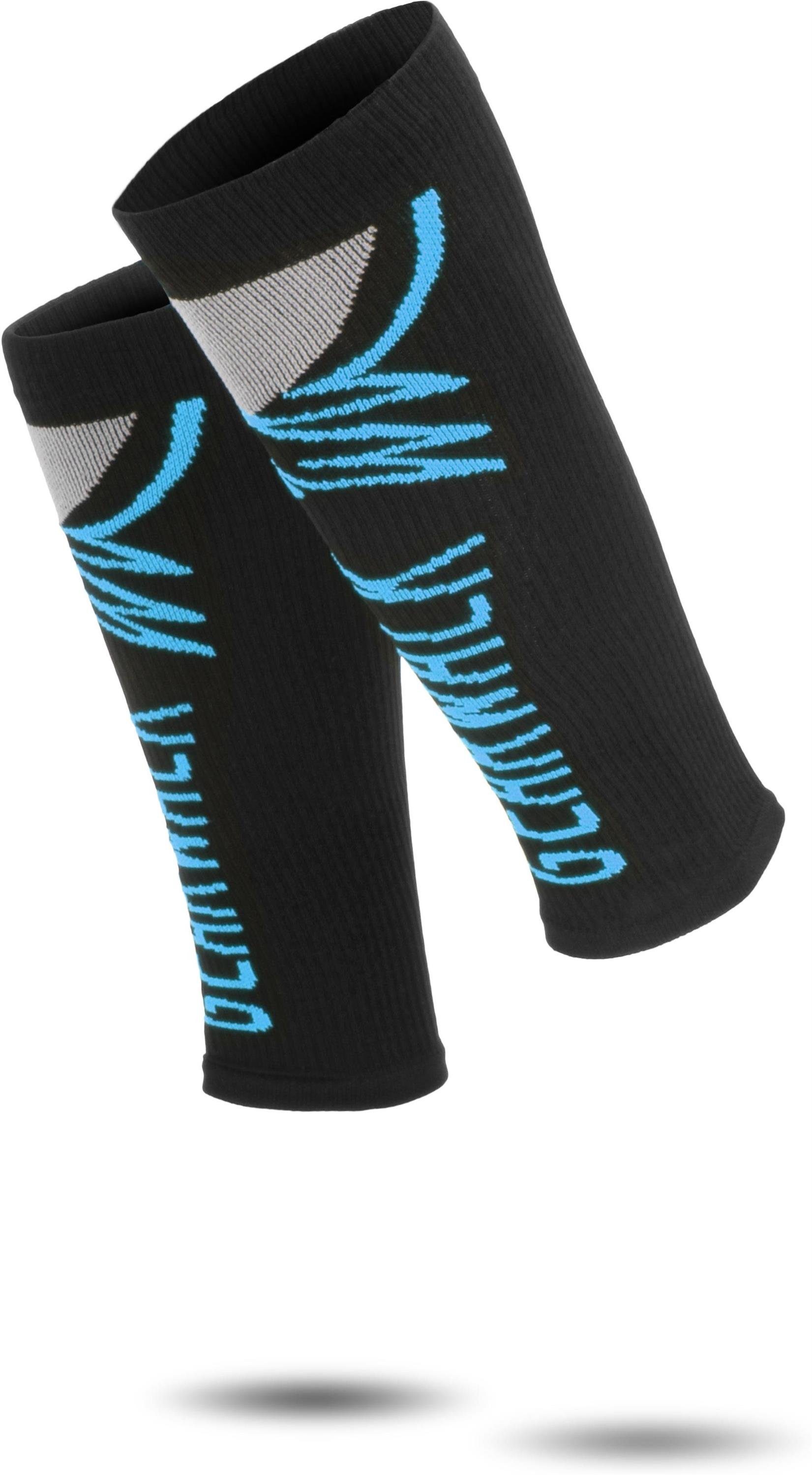 normani Paar Blau 2 Abschlussrand ohne Beinstulpen schneidenden Sport-Waden-Kompressionsstulpen