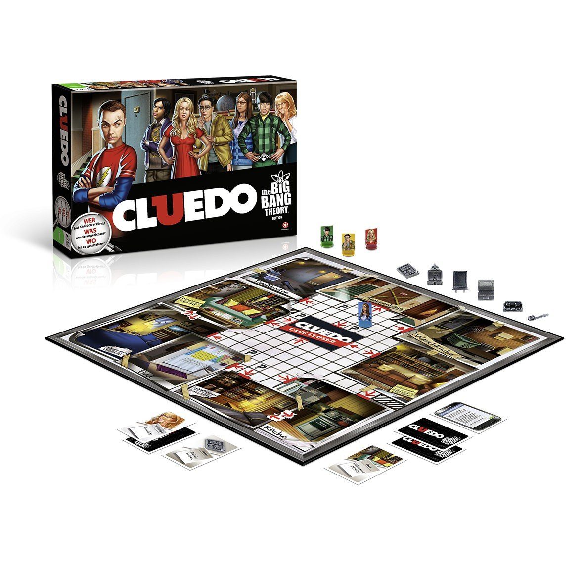 Winning Moves Spiel Cluedo The Big Bang Theory (Deutsch), Brettspiel