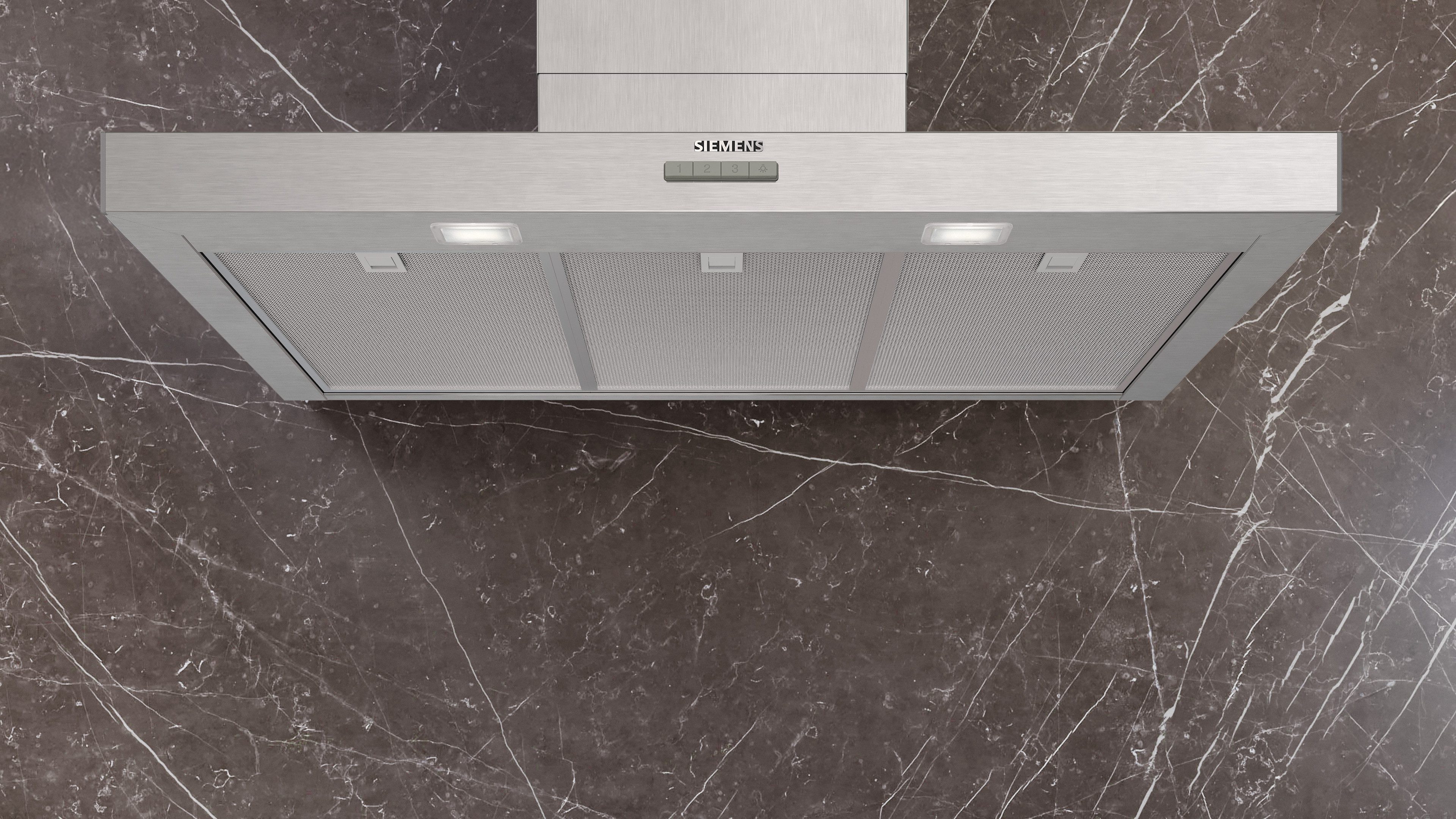 SIEMENS Wandhaube LC95BCC30 Serie iQ300 LC95BCC30, Leiser, starker Motor & einfache Drucktastensteuerung
