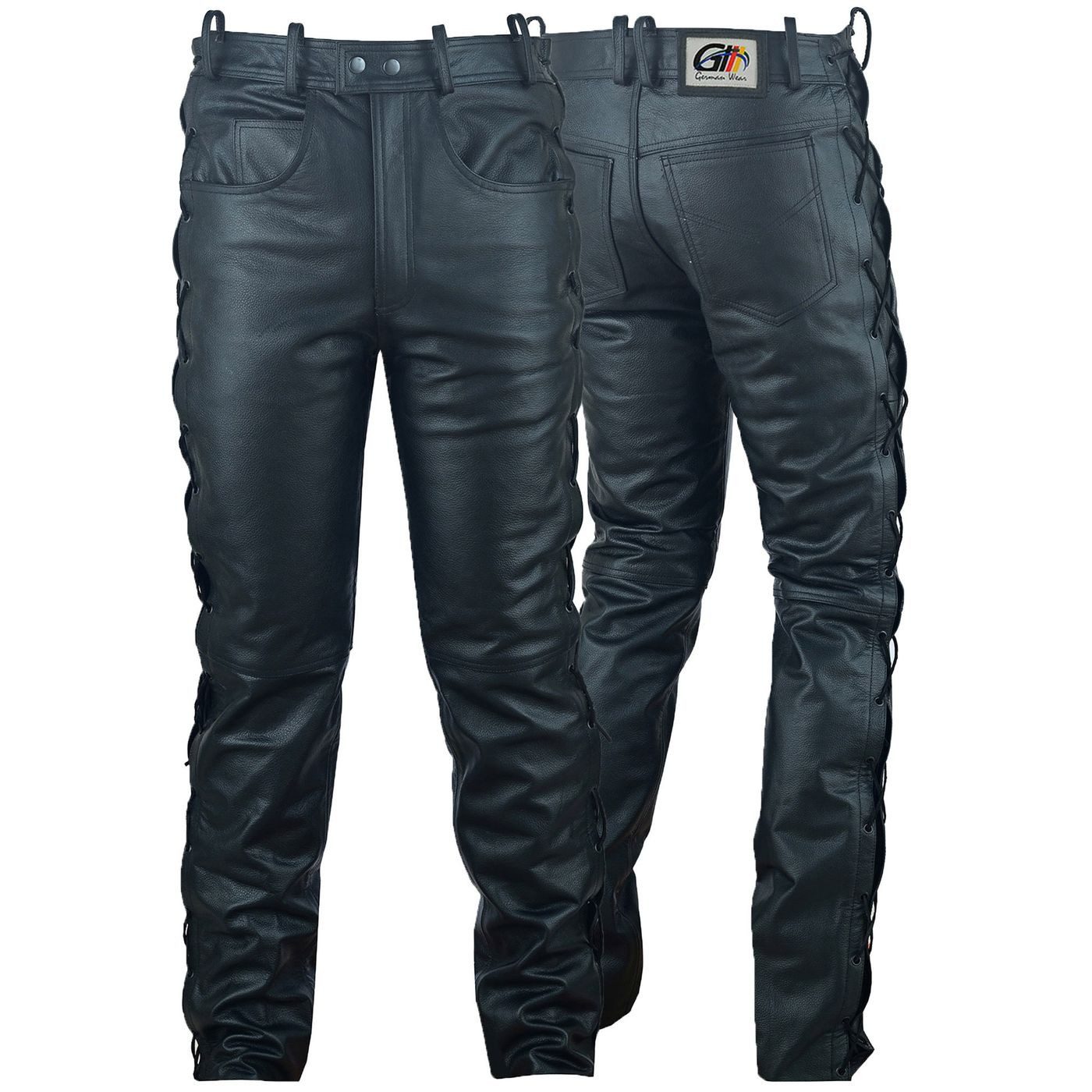 German Wear Lederhose GW860 Black Lederjeans günstig online kaufen