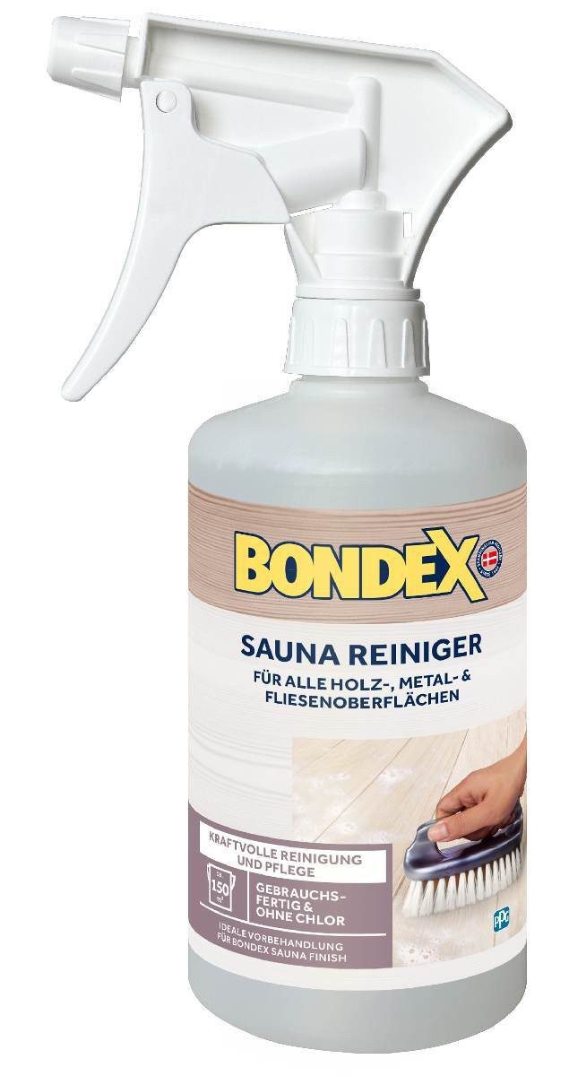 Bondex Bondex Sauna Reiniger farblos 500ml Mild für Holz Metall Fliesen Holzreiniger (Bondex Sauna Reiniger)