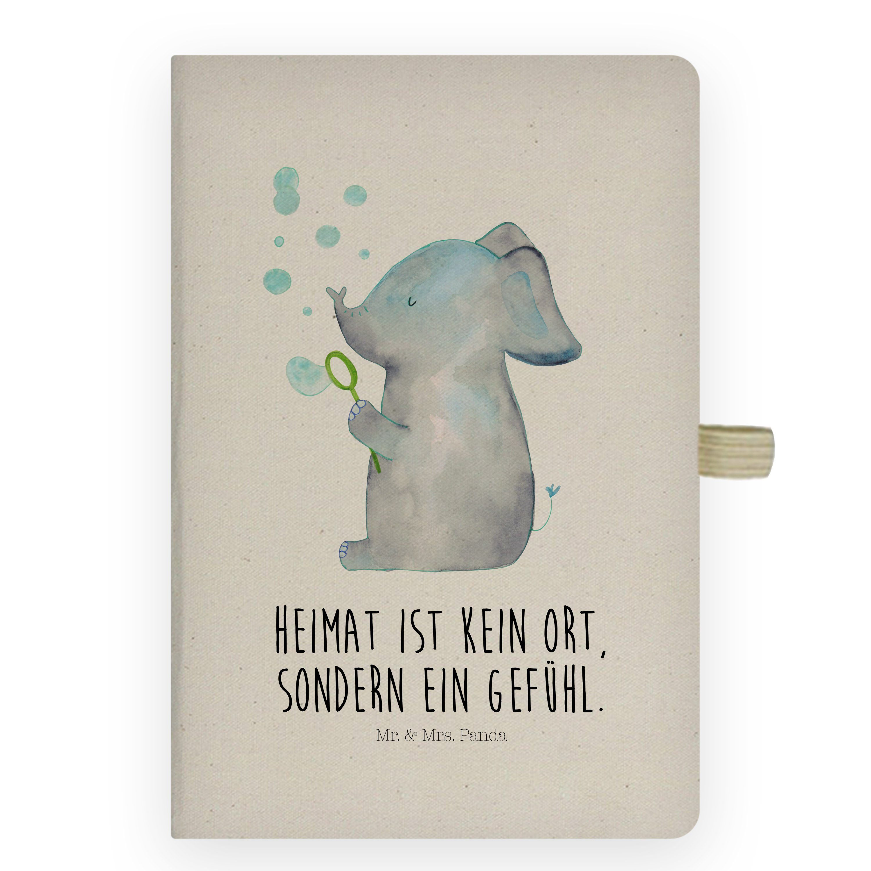 & Mr. Panda Liebesbewei Elefant Mrs. Seifenblasen Notizheft, & - Transparent Mr. Notizbuch Panda Geschenk, - Mrs.