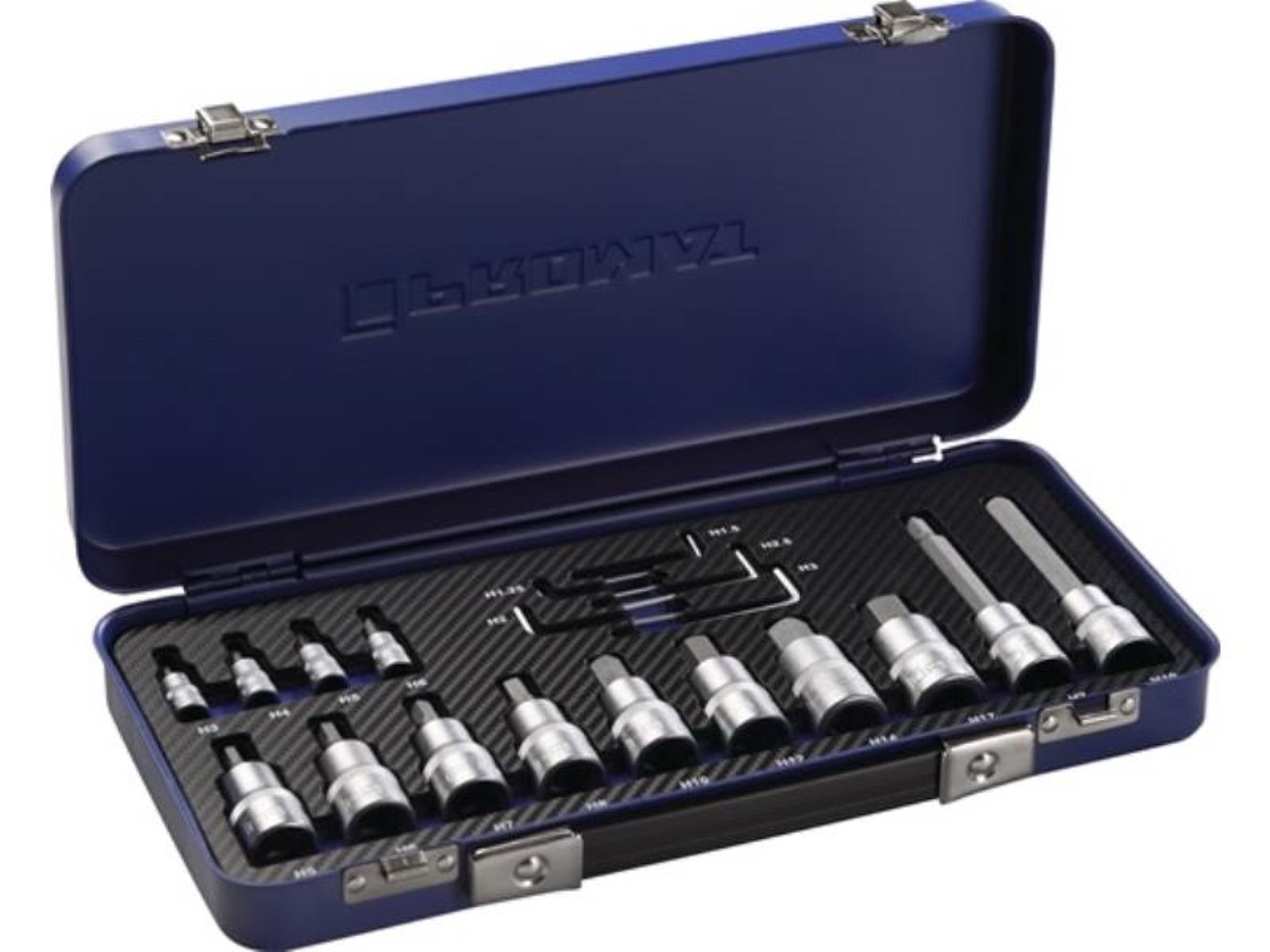 PROMAT Steckschlüssel PROMAT Steckschlüsselsatz 19-teilig 1/4 + 1/2 '' 1,25 - 17 mm für