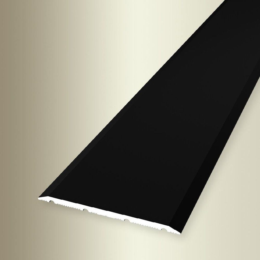 PROVISTON Übergangsprofil Aluminium, 40 x 1000 mm, Schwarz, Übergangsschiene Bodenprofil
