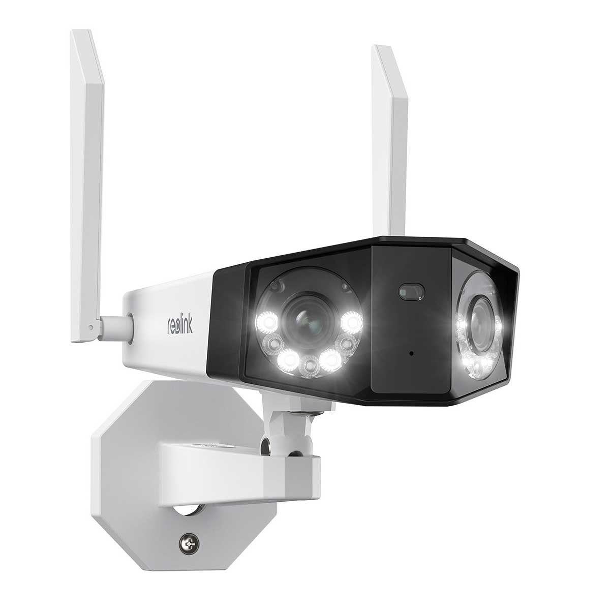 Reolink Überwachungskamera Duo 2 WiFi Intelligente 4K 8 MP Dualband-WLAN (Außenbereich, Innenbereich, 180° Blickwinkel, Wettergeschützt IP66, Einfacher Fernzugriff über Reolink App oder Reolink Client)