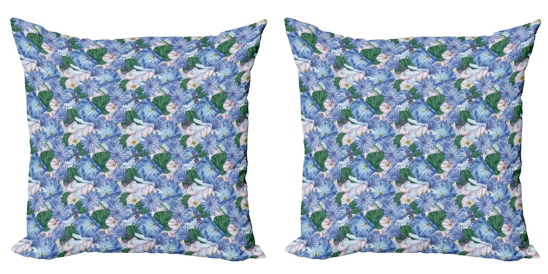 Kissenbezüge Modern Accent Doppelseitiger Blume (2 Stück), Abakuhaus Repeating Digitaldruck, Botanik Exotische